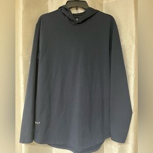 BYLT Basics Men's Navy Long Sleeve Hoodie Performance Tee